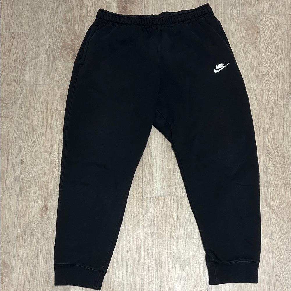 Nike black cuffed sweats